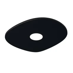 LUMICOM - RIVER FREE Plafonnier, 1x GX53, max 8W, métal, noir mat, 20x23cm