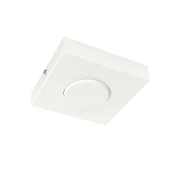 LUMICOM - RIVER SQUARE Plafonnier, 1x GX53, max 8W, métal, blanc mat, 15x15cm