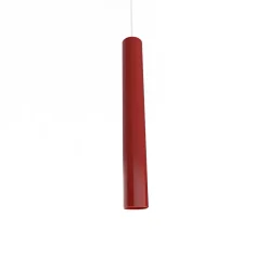 LUMICOM - ROND Suspension, 1X GU10, max 42W, métal, rouge brillant, H.40cm