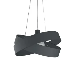 LUMICOM - SOFT Suspension, 1X E27, max 42W, métal, gris anthracite, D.40cm