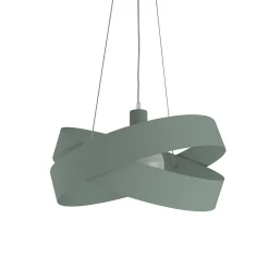 LUMICOM - SOFT Suspension, 1X E27, max 42W, métal, vert iceberg, D40cm