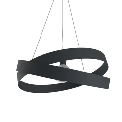 LUMICOM - SOFT Suspension, 1X E27, max 42W, métal, gris anthracite, D60cm