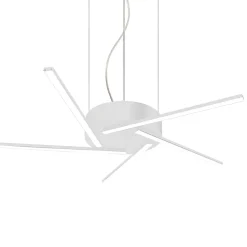 LUMICOM - SPIN Suspension, STRIP LED, 4000K, métal, blanc mat, D.60cm