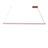 LUMICOM - SPLINT 1X Suspension, STRIP LED, 17W/m, 4000K, métal, rouge brillant, L100cm