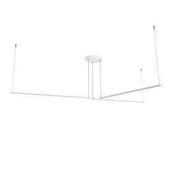 LUMICOM - SPLINT 3X Suspension, STRIP LED, 17W/m, 4000K, métal, blanc mat, L100cm