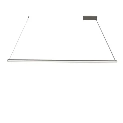 LUMICOM - SPLINT 1X Suspension, STRIP LED, 17W/m, 3000K, métal, gris , L100cm