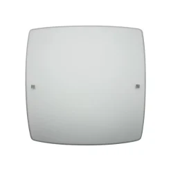 LUMICOM - SQUARE Plafonnier, 2X E27, max 42W, verre sérigraphié, L40x40cm