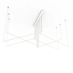 LUMICOM - STORM Suspension, STRIP LED, 102W/m, 3000K, métal, blanc brillant, L 200