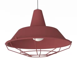 LUMICOM - TIVOLI Suspension, 1xE27, max 42W, métal, rouge cowhide, D.35cm