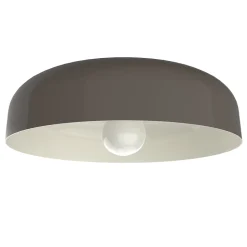 LUMICOM - TUZZI Plafonnier, 1xE27, max 42W, métal, gris /blanc, D.40cm