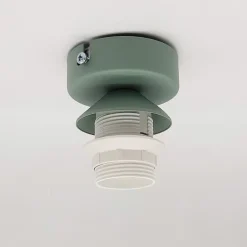 LUMICOM - TUZZI Plafonnier, 1xE27, max 42W, métal, vert iceberg/blanc, D.40cm