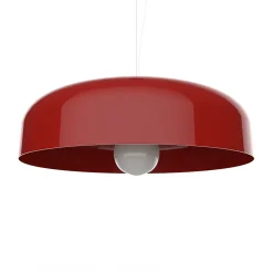 LUMICOM - TUZZI Suspension, 1xE27, max 42W, métal, rouge brillant, D.50cm