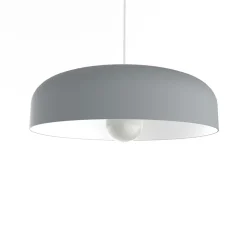 LUMICOM - TUZZI Suspension, 1xE27, max 42W, métal, gris/blanc, D.40cm