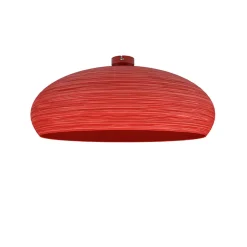 LUMICOM - UFO Plafonnier, 1xE27, max 42W, métal, rouge brillant, D.60cm