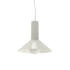 LUMICOM - VERA Suspension, 1xE27, max 42W, métal blanc brillant, D.25cm
