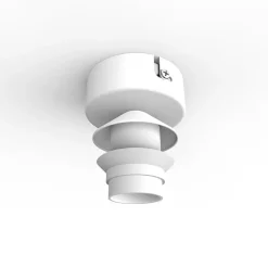 LUMICOM - WINDOW Plafonnier, 1xE27, max 42W, métal, traffic white, D.60cm