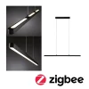Luminaire en suspension LED Smart Home Zigbee 3.0 Lento Tunable White 2100lm 41,5W Noir mat gradable