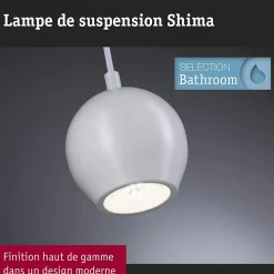 Luminaire en suspension LED Shima GU10 max. 10W Blanc dépoli