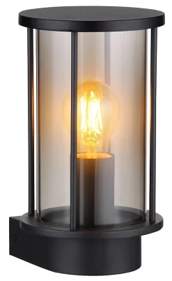 Luminaire extérieur acier inoxidable noir mat, 1x E27