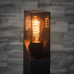 Luminaire extérieur jardin - LED remplaçable - 50cm - Graphite - IP44