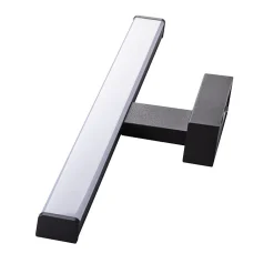 Luminaire mural LED - IP44 - 8W - 4000K - Noir - Salle de bain