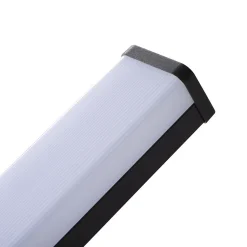 Luminaire mural LED - IP44 - 8W - 4000K - Noir - Salle de bain