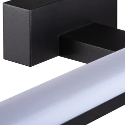 Luminaire mural LED - IP44 - 8W - 4000K - Noir - Salle de bain