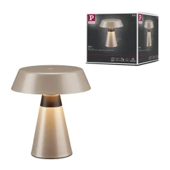 Luminaire rechargeable Lirox IP44 White Switch Champagne Noir