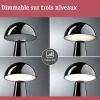 Luminaire rechargeable 3-Step-Dim Onzo IP44 gradable 2700K Noir