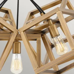 Luminaire suspendu Ensemble 5 lumières - Bronze brossé