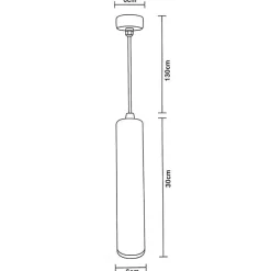 Luminaire Suspendu GU10 IP20 30cm Doré (Pack de 3) - SILAMP