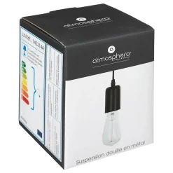 Luminaire Suspension en Métal Noir D 5 cm