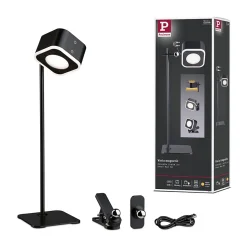 Luminaires à poser mobiles Varia White Switch 160lm / 40lm 1,6W / 0,4W Noir