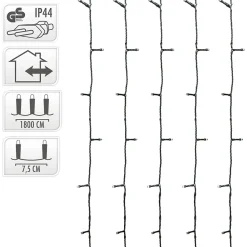 Lumière Fixe - Non spécifié - 240 LED - Blanc Chaud - 21m - Intérieur/Extérieur