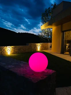LUMISKY Sphere Led sans fil telecommandable 30 cm - Multicolore