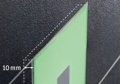 LumiTiles Carrelage LED Square Tuile individuel IP44 100x100mm 12lm 12V 0,8W gradable RGBW+ Blanc Matière plastique Aluminium