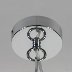 Lustre baroque design 8 bras verre transparent - Matane