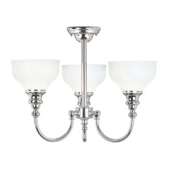 Lustre Cheadle 3 lumières - Chrome Poli