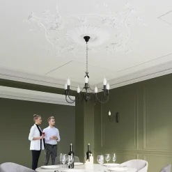 Lustre en acier 5 ampoules 4000K - 60x60x80cm Sollux