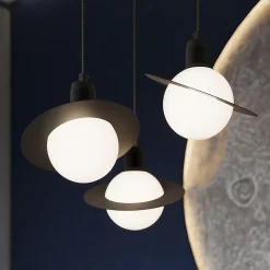 Lustre en acier 3 ampoules 4000K - 32x32x120cm Sollux