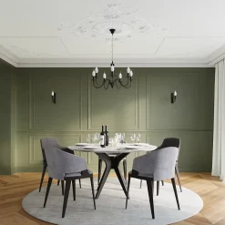 Lustre en acier 7 lampes 60x60x80cm Sollux