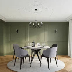 Lustre en acier 5 lampes 60x60x80cm Sollux