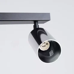 Lustre en acier 2 lampes 30x6x18.5cm Sollux