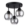 Lustre en acier 3 lampes 35x35x35cm Sollux