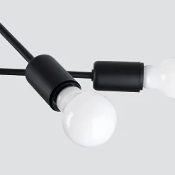 Lustre en acier 4 lampes 60x43x27cm Sollux