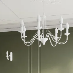 Lustre en acier 3 lampes 60x60x80cm Sollux