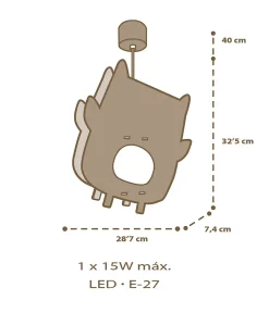 Lustre et lampe suspendue enfant Good Night Hibou