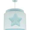Lustre et lampe suspension enfant Baby Dreams Etoile bleu