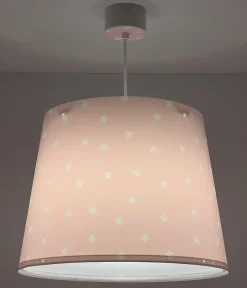 Lustre et lampe suspension Star Light Lumière Étoilée rose