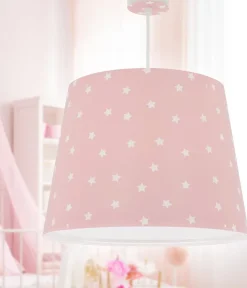 Lustre et lampe suspension Star Light Lumière Étoilée rose